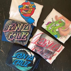 Lot of Santa Cruz tshirts